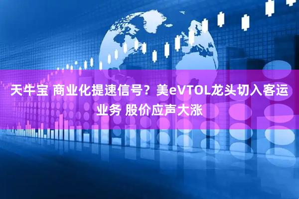天牛宝 商业化提速信号？美eVTOL龙头切入客运业务 股价应声大涨