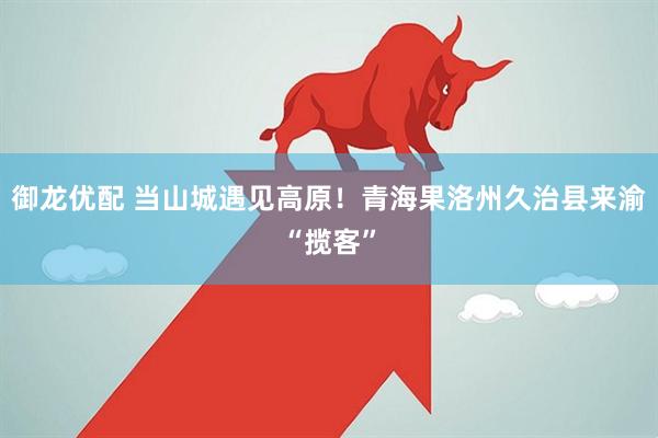 御龙优配 当山城遇见高原！青海果洛州久治县来渝“揽客”